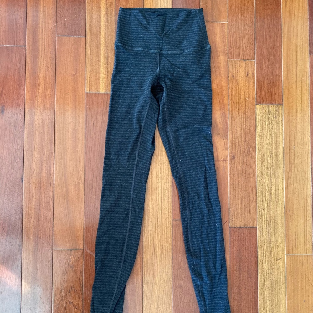 COPY - Lululemon wunder under high waited stripe …